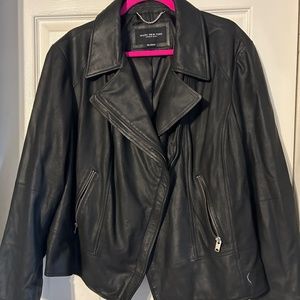 Marc New York Black Leather Jacket 2x